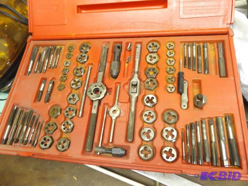 76 piece tap and die set fractional and metri...