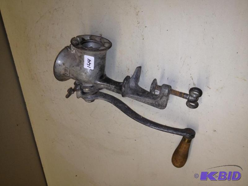 lot 144 image: Meat Grinder  Appears that it will work as de...