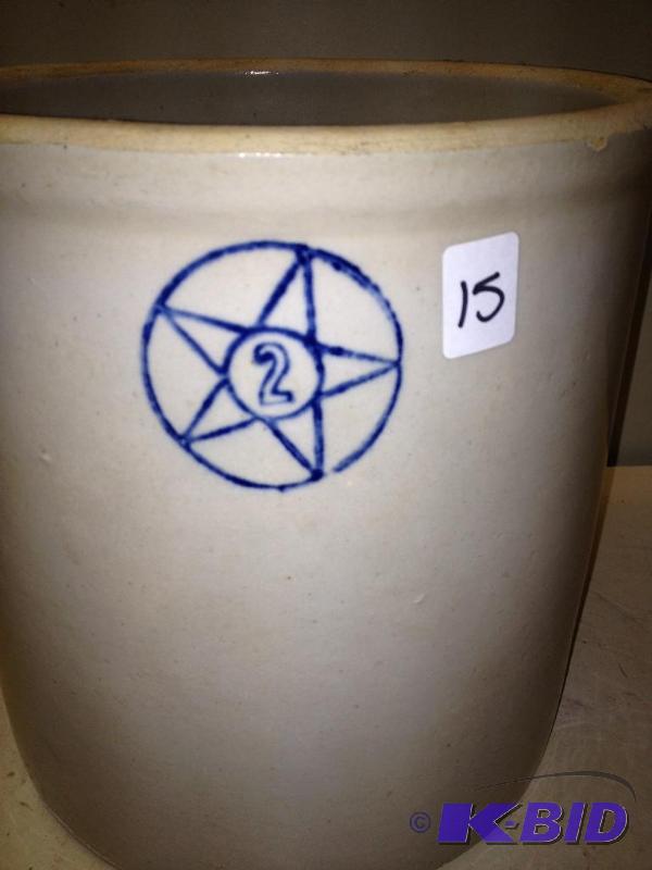 lot 15 image: Star Stoneware 2 Gal Crock