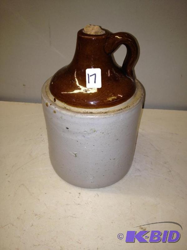 lot 17 image: Brown Top Stoneware Jug