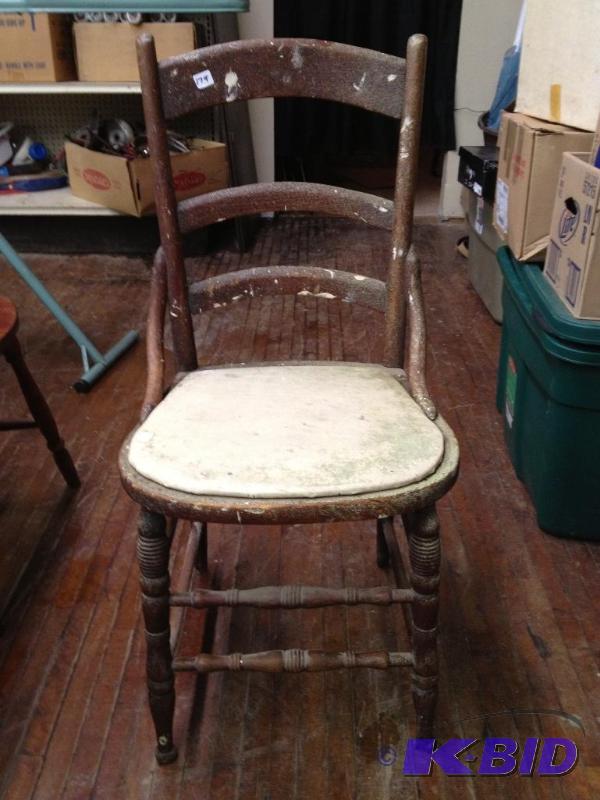 lot 178 image: Vintage Chair  Sturdy, good condition for its...