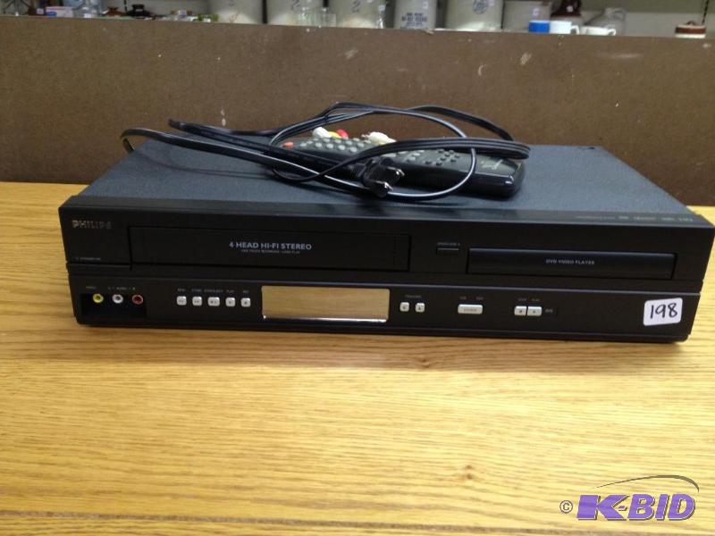 lot 198 image: DVD  VHS Player  Recorder  Works as it shou...