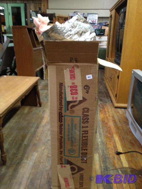 lot 201 image: Flexible Fiberglass Heat Duct ...