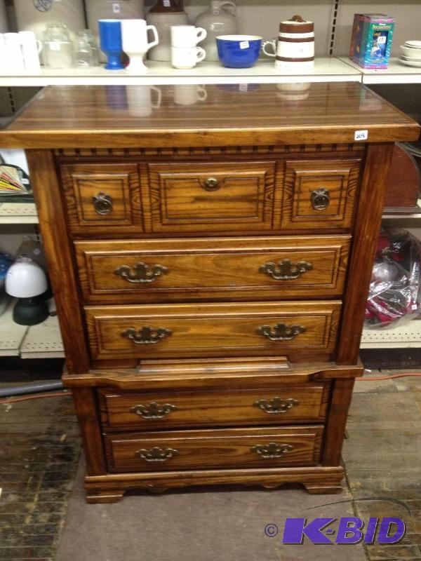 lot 208 image: Wood Dresser  Excellent Condition   From...