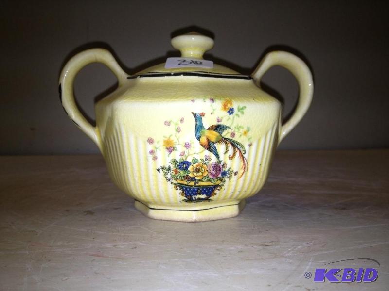 lot 36 image: Antique Porcelain&nbspSugar Bowl ...