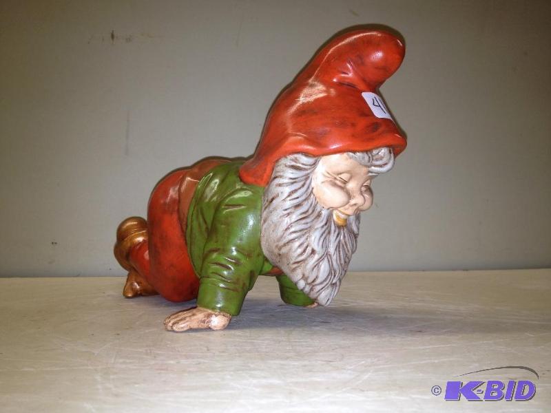 lot 41 image: Vintage Ceramic Gnome ...