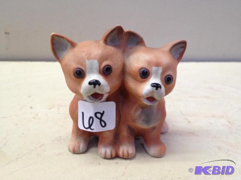 lot 68 image: Two Puppies Figurine ...
