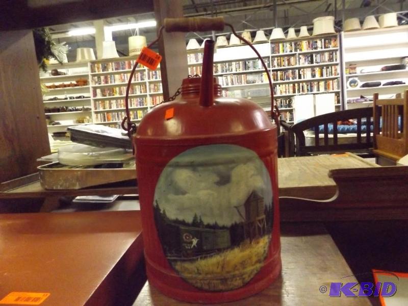 hand painted vintage gas can&nbsp...