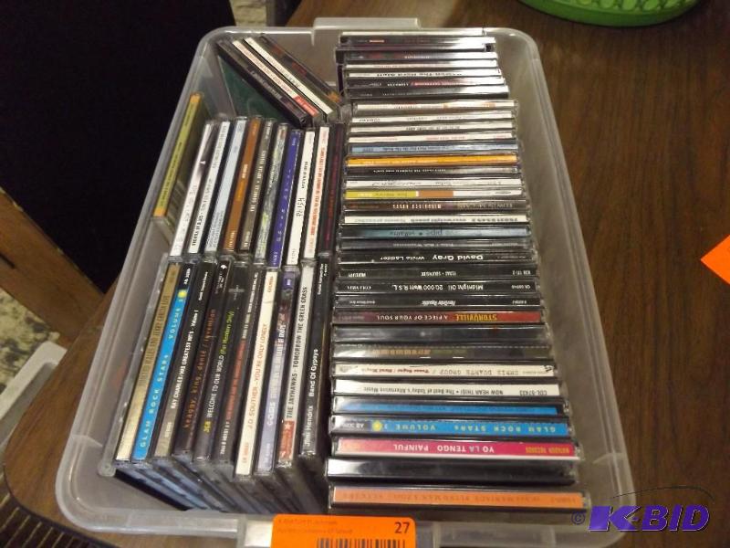 whole bin of cds...