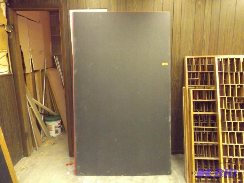 1 laminated board back of board 1 side is red...