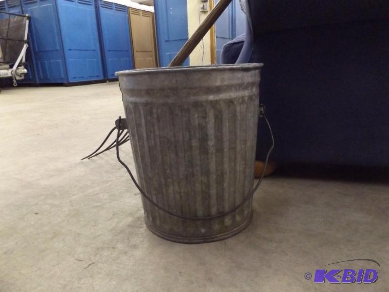 Metal garbage pail...