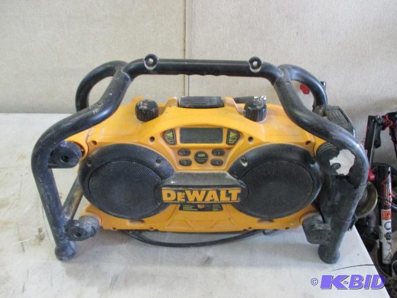 lot 21 image: Dewalt charger radio...