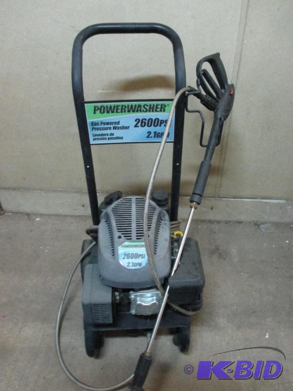 lot 54 image: 2600 psi gas pressure washer...
