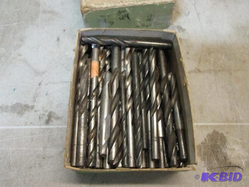 lot 64 image: box of drill bits...
