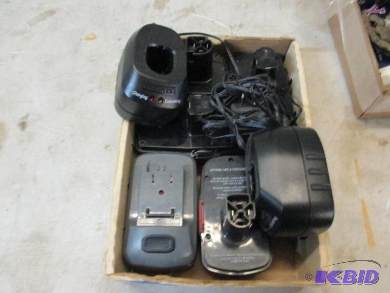 lot 77 image: box of cordless drill batteries...