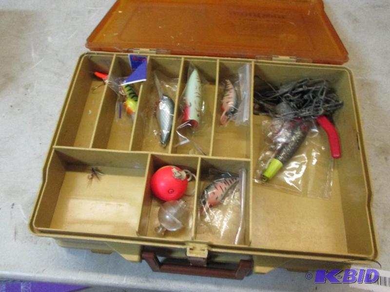 lot 86 image: Tackle box and tackle...