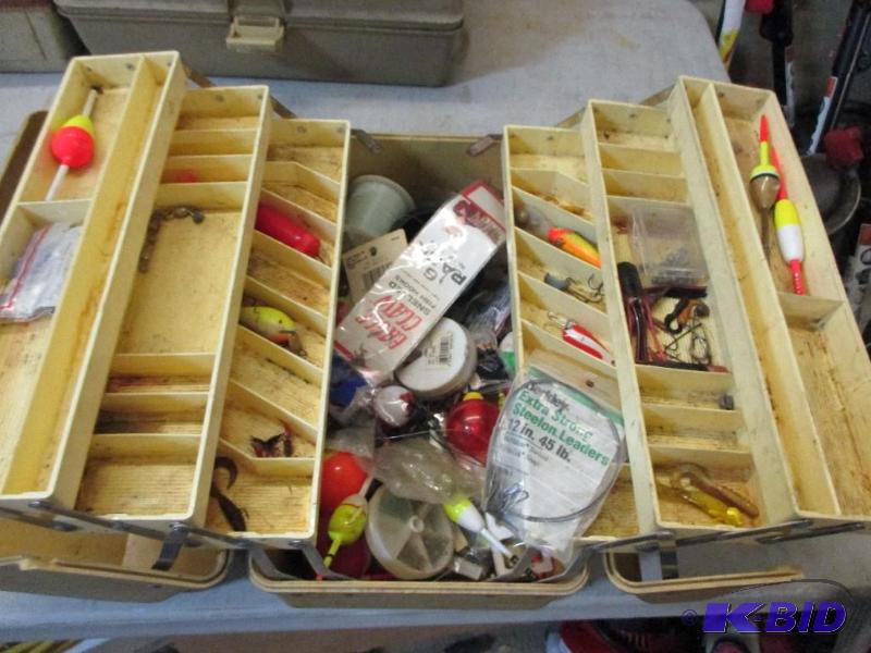 lot 87 image: Tackle box and tackle...