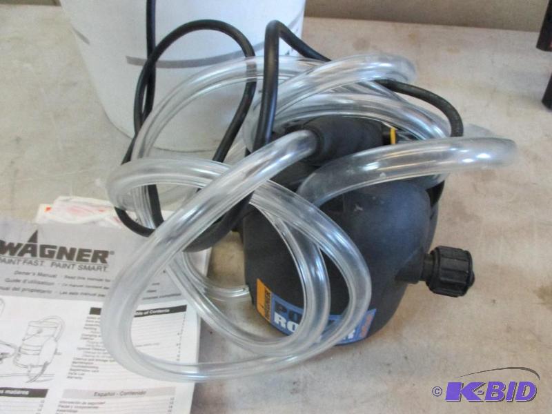 lot 95 image: Wagner electric paint roller with all the att...