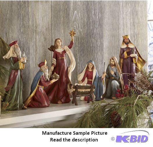 lot 105 image: Six Piece Nativity Set - Enhance your holiday...
