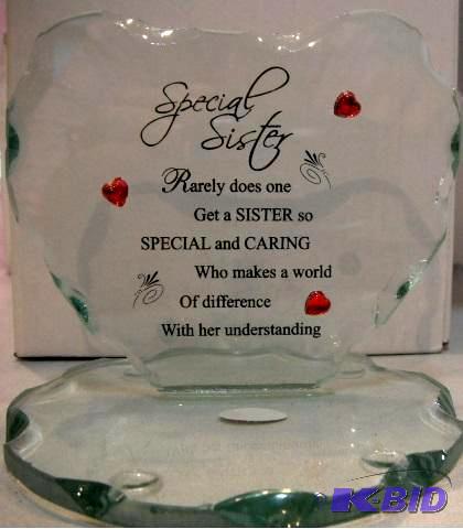 lot 47 image: Special Sister Plaque - &quotRarely does one...