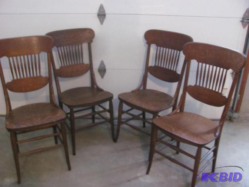 Four Oak Chairs