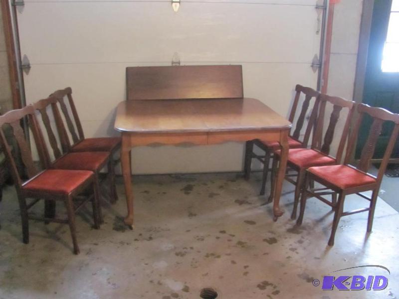Antique Table and Chair Set