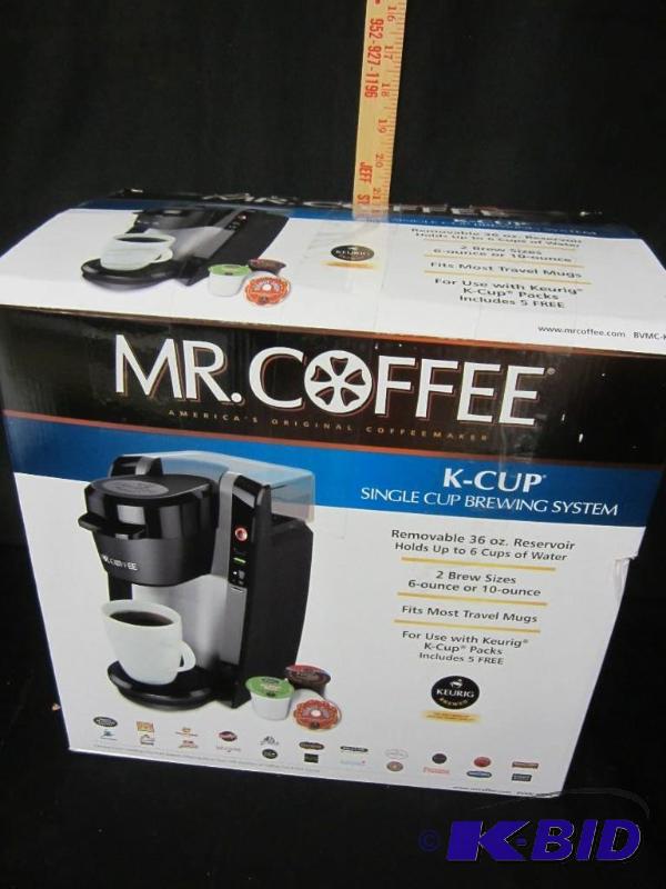 lot 10 image: New In Box Mr. Coffee K-Cup Coffee System