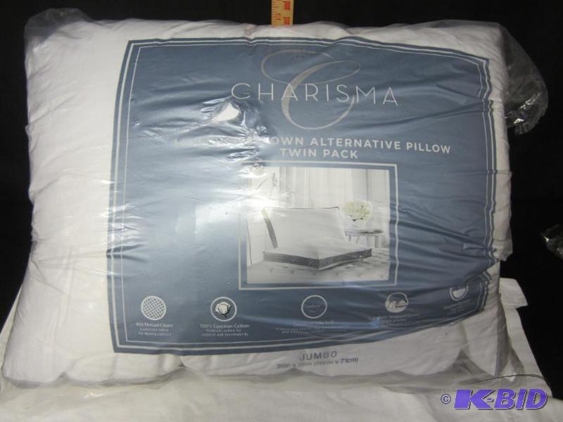 lot 31 image: New Down Alternative Jumbo Pillows