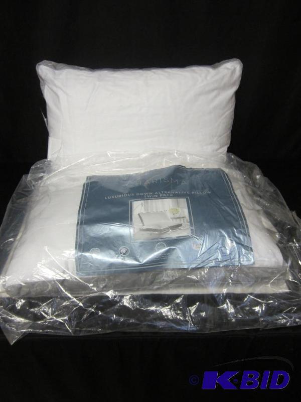 lot 36 image: New Down Alternative Jumbo Pillows