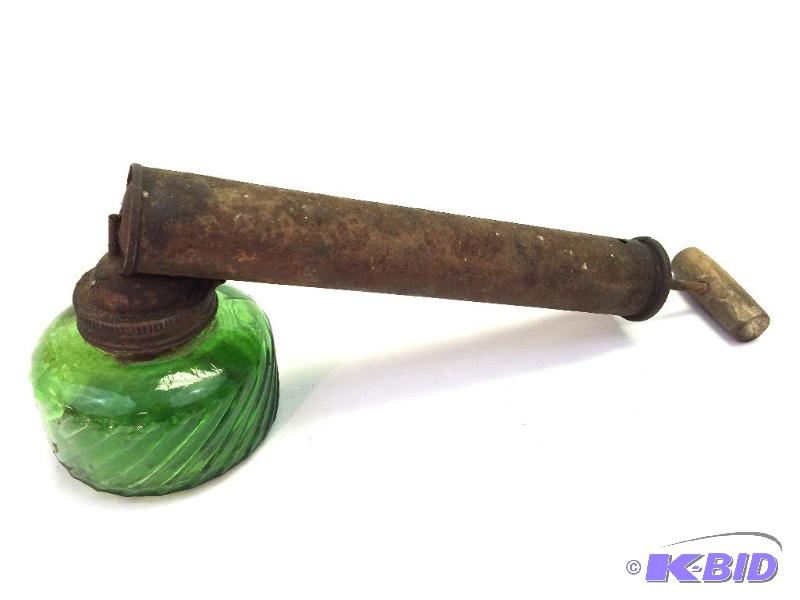 Antique Green Glass Bug Sprayer