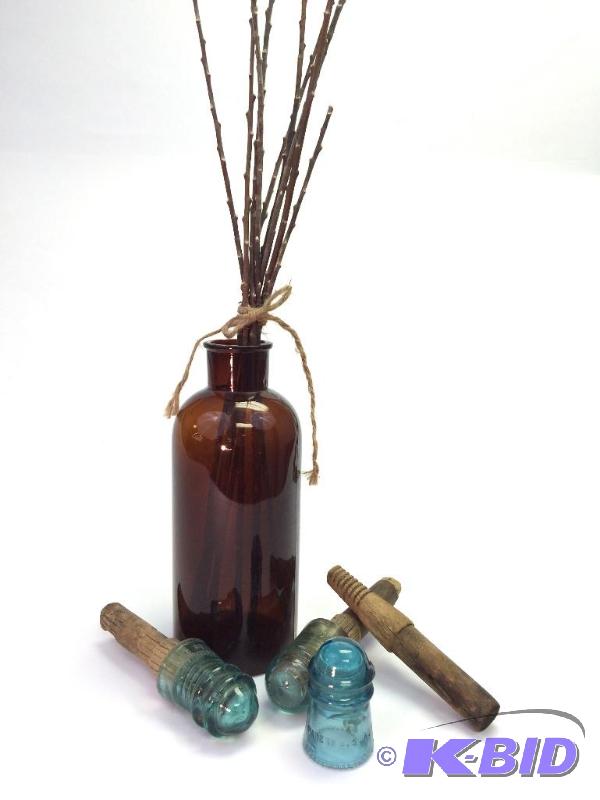 Creatively made bottle stoppers From Glass insulators Large
