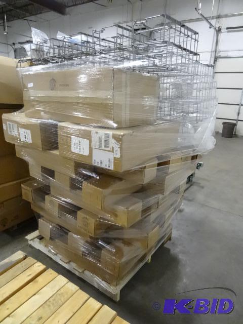 lot 11 image: Pallet of Misc Metal Magazine Rack Holders...