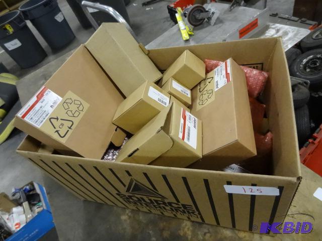 lot 125 image: Box of Symbol Parts. 4 Slot Battery Charger. ...