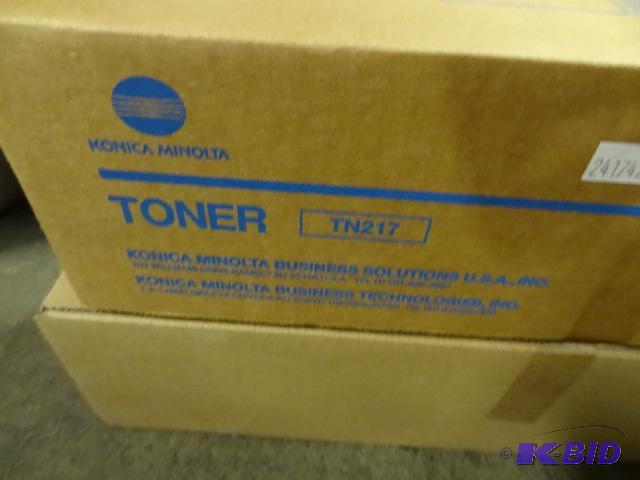 lot 156 image: Konica Minolta Toner TN217. Qty 2. New...