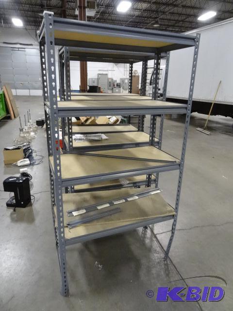 lot 168 image: 36 X 18 X 68 Slide N Lock Shelf Unit...
