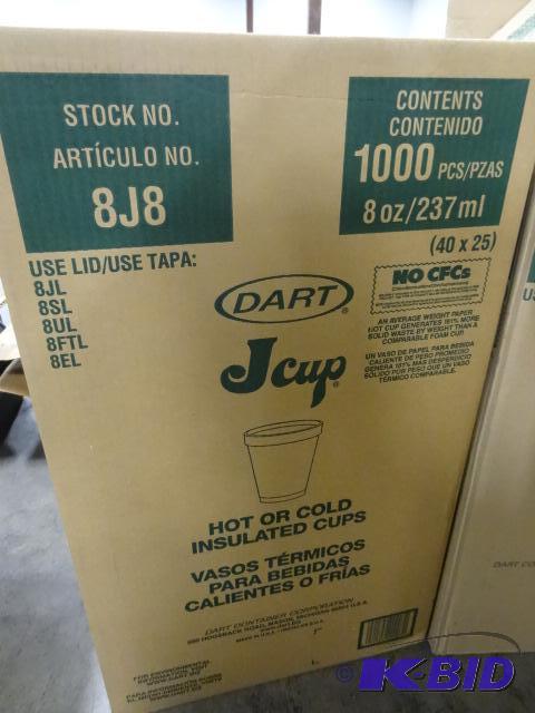 lot 176 image: Dart J Cup. Coffee Cups New Box 1000...