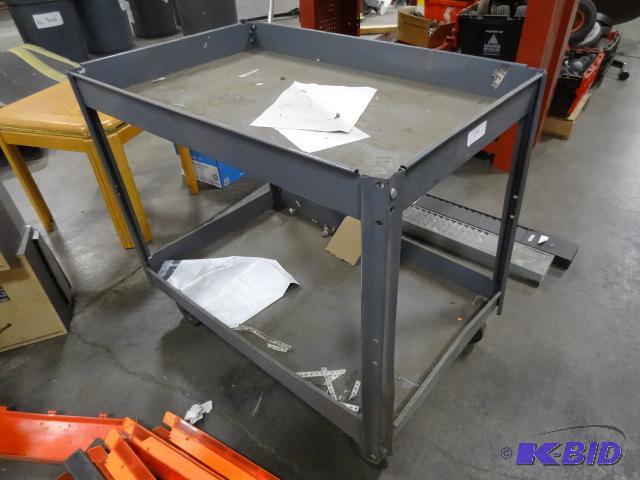 lot 191 image: Metal Shop Cart...