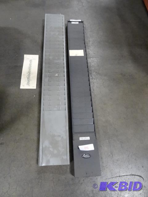 lot 192 image: 2 Wall Mount Time Card Slot Holders...