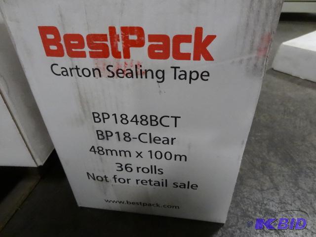 lot 217 image: 48mm X 100m Box Tape. 36 Rolls...