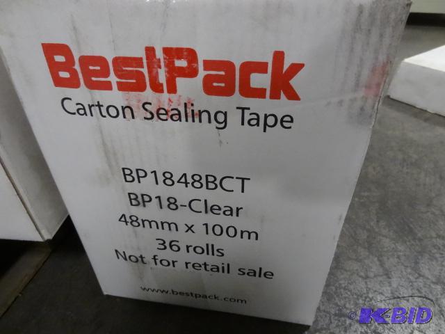 lot 220 image: 48mm X 100m Box Tape. 36 Rolls...