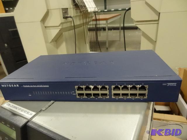 lot 236 image: Net Gear pro safe 16 port 10100 switch...