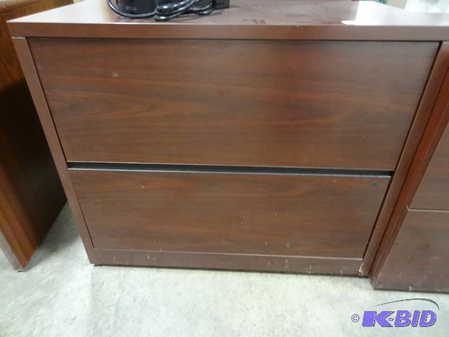 lot 255 image: 36" 2 Drawer Laminate Lateral File...