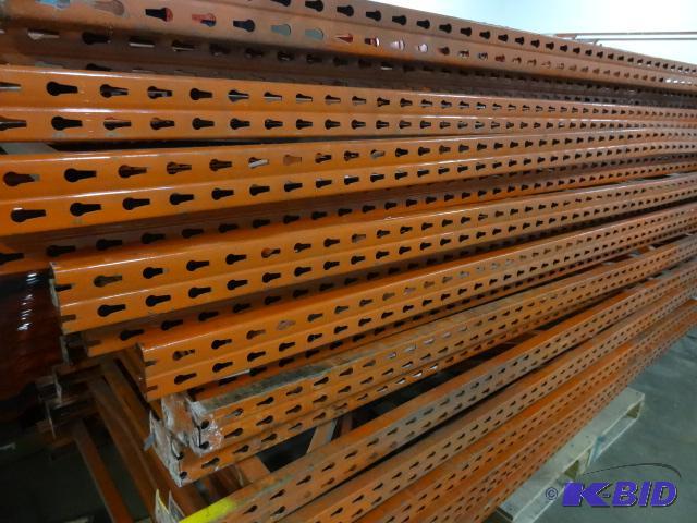 lot 31 image: 4 Pallet Rack Uprights. 41 X 120. Paltier 50 ...