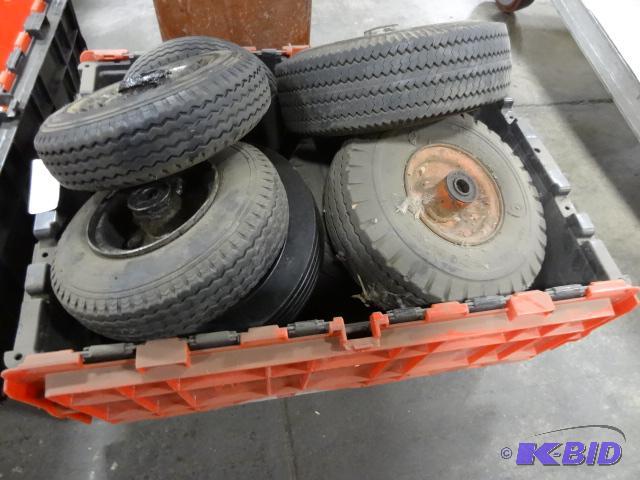 lot 342 image: Bin of Misc Wheels...