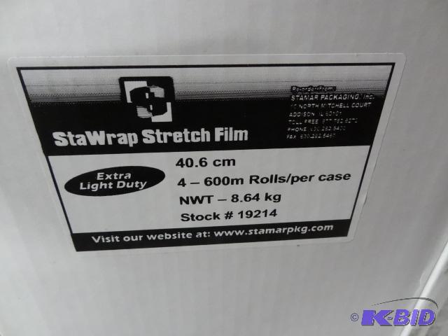 lot 36 image: Sta Wrap Stretch Film. 600m Rolls. 4 Rolls Pe...