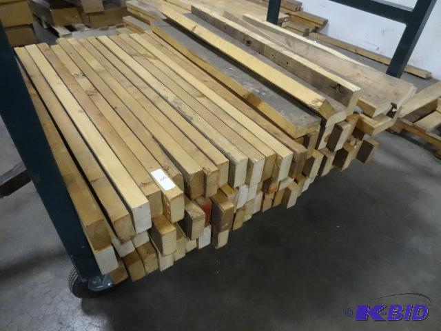lot 8 image: 38" Wood Pallet Rack Shelf Boards. Qty 9...