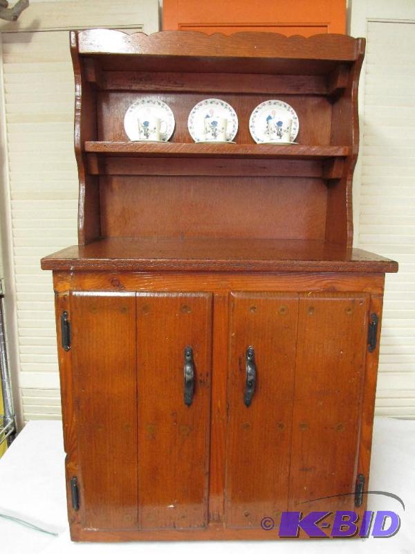 Vintage, Antique, Childs CupboardHutch  35 12 tall X 22 12 wide