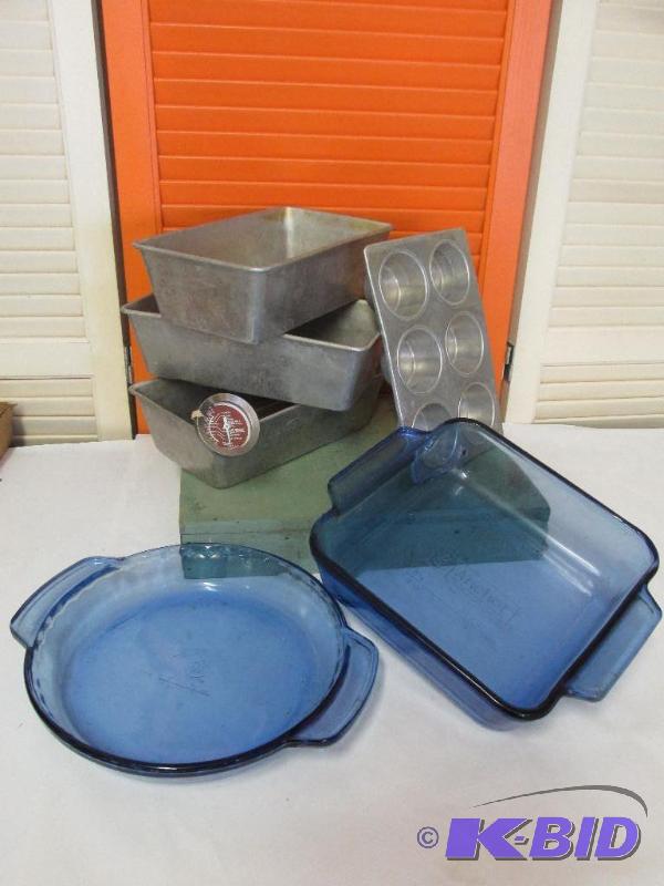 Bread and Muffin Pans and Baking Dishes.