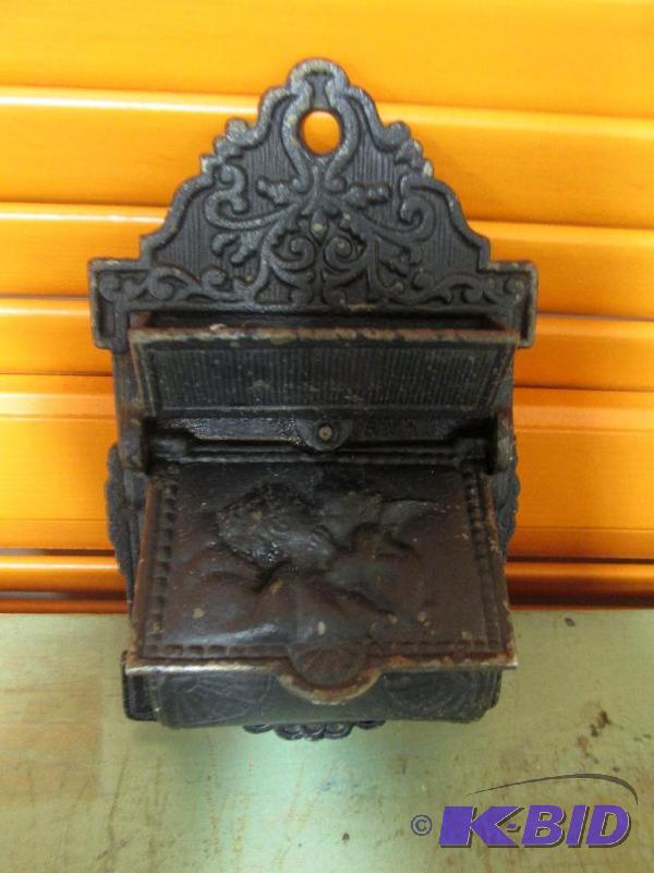 Cast Iron Venus and Cupid Match Holder -- Vintage -- 1959