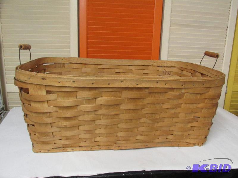 Vintage Very Large Woven Basket